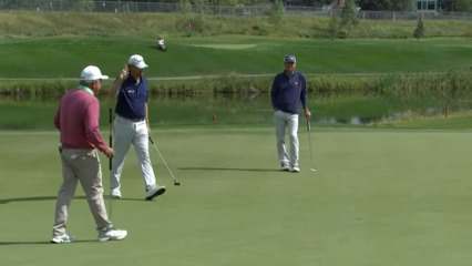 Tim Petrovic's nice tee shot yields birdie at Shaw Charity