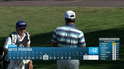 Mito Pereira spins wedge to 7 inches at Shriners Children's Open