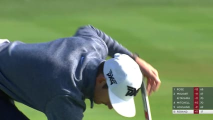 Garett Reband skips wedge close to set up closing birdie at AT&T Pebble Beach