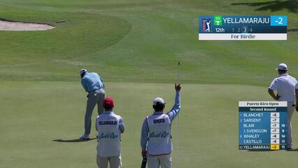 Sudarshan Yellamaraju makes birdie on No. 12 at Puerto Rico