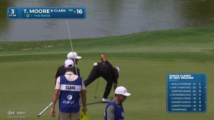 Clark/Moore makes birdie on No. 3 at Zurich Classic
