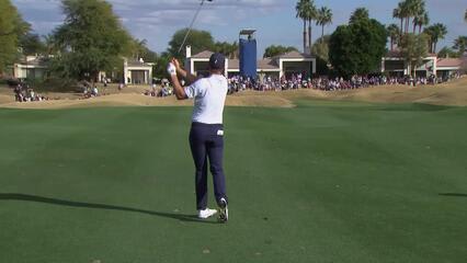 Justin Rose hits 131-yard approach to 9 feet, sets up birdie on No. 14 at The American Express