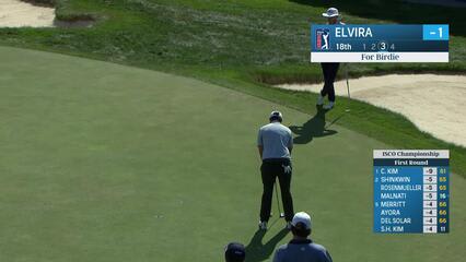 Manuel Elvira makes birdie on No. 18 at ISCO Championship
