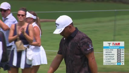 Xander Schauffele gets up-and-down from 101 yards for birdie on No. 10 at TOUR Championship