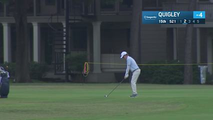 Brett Quigley makes birdie on No. 15 at Insperity Invit