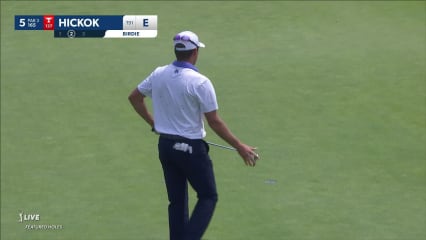 Kramer Hickok makes 12-foot putt for birdie at Rocket Mortgage