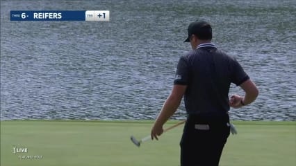 Kyle Reifers makes birdie on No. 15 at Travelers
