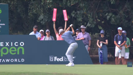 Frankie Capan III uses slope to set up birdie at Mexico Open