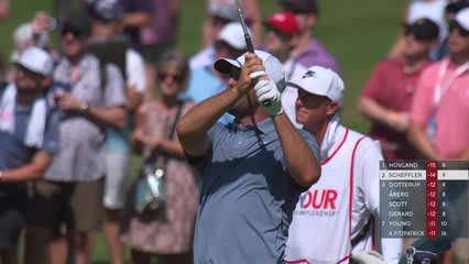 Scottie Scheffler's 105-yard approach sets up birdie on No. 10 at TOUR Championship