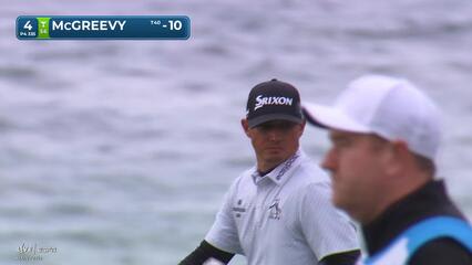 Max McGreevy hits 63-yard approach to 2 feet, makes birdie on No. 4 at AT&T Pebble Beach