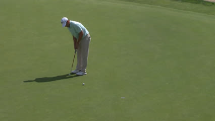 Lee Janzen slides in birdie putt at Ally Challenge