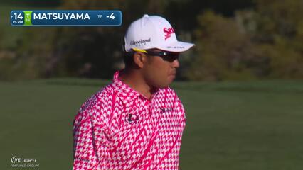 Hideki Matsuyama hits 166-yard approach to 3 feet, sets up birdie on No. 14