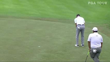 Rob Oppenheim holes short birdie putt at Mayakoba