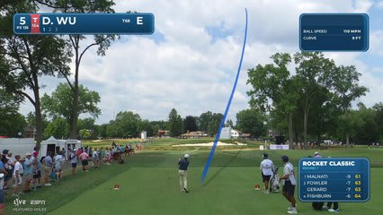 Dylan Wu sinks 17-foot birdie putt on No. 5 at Rocket Classic