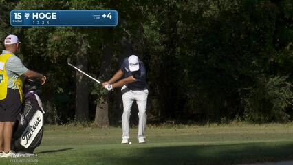 Tom Hoge makes birdie on No. 15 at Sanderson Farms