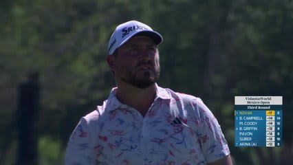 Andrew Novak's 173-yard approach sets up birdie on No. 9 at Mexico Open