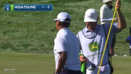 Ryo Hisatsune drains 7-foot birdie putt on No. 14 at John Deere