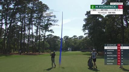 Matt Fitzpatrick's 139-yard approach sets up birdie on No. 12 at RBC Heritage