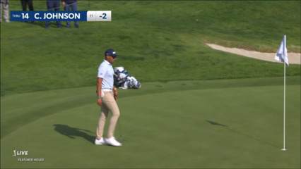 Chase Johnson chips in for birdie from 41 feet at Genesis