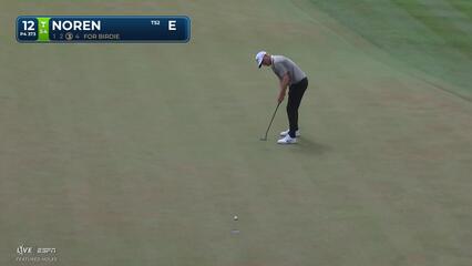 Alex Noren makes birdie on No. 12 at THE PLAYERS