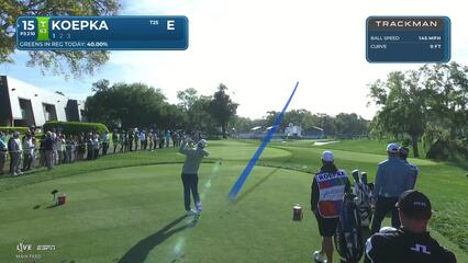 Brooks Koepka's 213-yard drive leads to birdie on No. 15 at Valspar