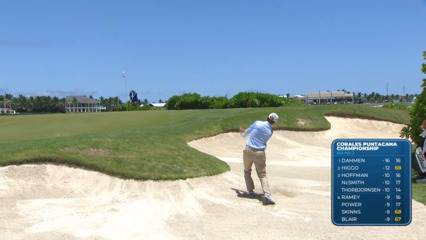 Charley Hoffman holes bunker shot for birdie at Corales Puntacana