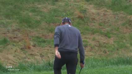 Sergio Garcia holes out birdie from the bunker at Wells Fargo