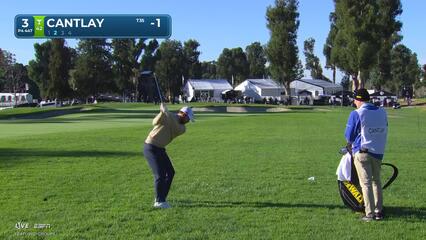 Patrick Cantlay hits 128-yard approach to 14 feet, sets up birdie on No. 3 at The Genesis