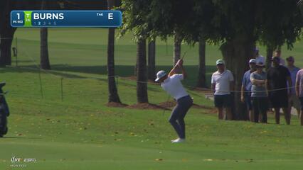 Sam Burns reaches par-5 No. 1 in two, makes birdie at Cadillac