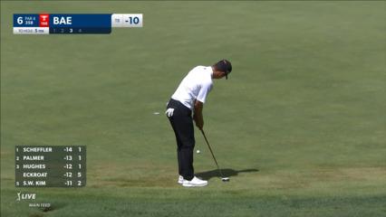Sangmoon Bae makes putt from fringe for birdie at AT&T Byron Nelson
