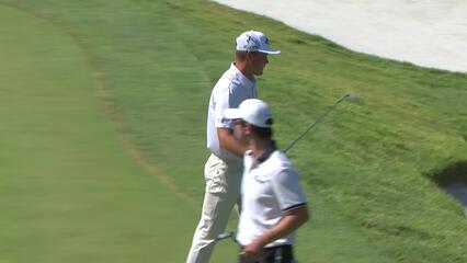 Barend Botha chips in from an awkward lie, makes birdie at Compliance Solutions