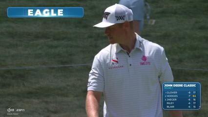 Patrick Fishburn's 354-yard drive sets up eagle on No. 14 at John Deere