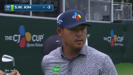 Si Woo Kim makes birdie on No. 17 at THE CJ CUP
