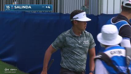 Isaiah Salinda makes birdie on No. 15 at Wyndham