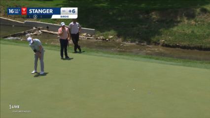 Jimmy Stanger pours in 17-foot birdie putt at Charles Schwab