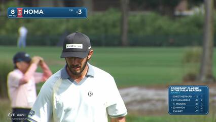 Max Homa hits 134-yard approach to 9 feet, sets up birdie on No. 8 at Cognizant Classic