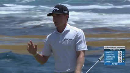 Blades Brown makes birdie on No. 18 at Corales Puntacana