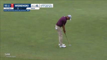 Richy Werenski converts 10-foot birdie at AT&T Byron Nelson