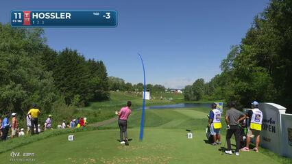 Beau Hossler sinks 16-foot birdie putt on No. 11 at RBC Canadian