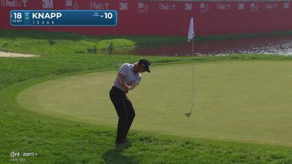 Jake Knapp makes birdie on No. 18 at 3M Open