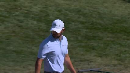 Patrick Cantlay holes out for birdie from 13 feet on No. 18 at Valspar