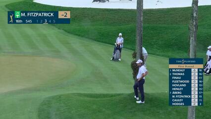 Matt Fitzpatrick sinks 5-foot birdie putt on No. 16 at THE PLAYERS