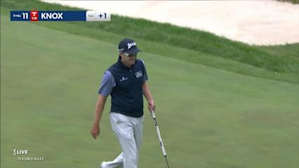 Russell Knox drains a 40-foot birdie putt at RBC Canadian