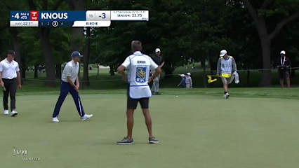 Jim Knous holes 15-footer for birdie at RBC Canadian