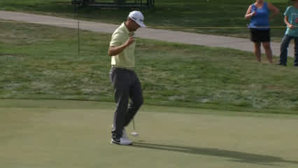 Taylor Montgomery converts birdie at Albertsons Boise Open