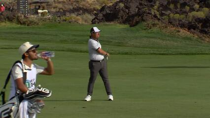Justin Lower spins 110-yard approach to 6 feet, drains birdie on No. 10 at Bank of Utah