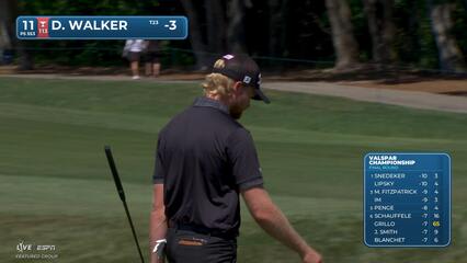 Danny Walker taps in from 1 foot for birdie on No. 11 at Valspar