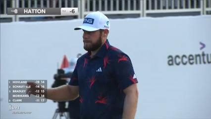 Tyrrell Hatton converts birdie on No. 18 at TOUR Championship