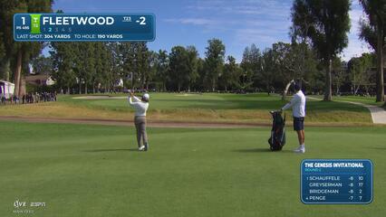 Tommy Fleetwood hits 187-yard approach to 10 feet, sets up birdie at Genesis