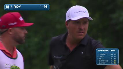 Kevin Roy finishes with birdie to set clubhouse lead at John Deere